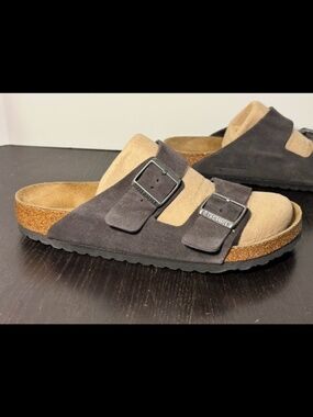 Birkenstock Arizona BS Suede Leather Sandals Velvet Grey Unisex EU 42/L 11/M 9 R